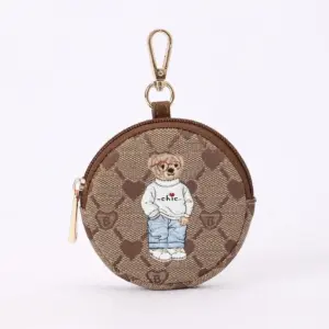 Signare Μπρελόκ Πορτοφολάκι Bubble - B-Loved Bear Beige