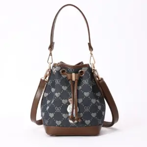 Signare Τσάντα Χειρός Bucket - B-Loved Bear Denim