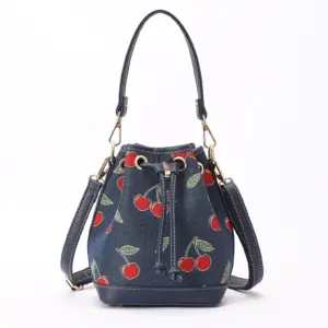 Signare Τσάντα Χειρός Bucket - Cherry Blue