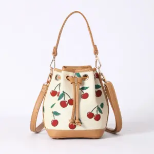 Signare Τσάντα Χειρός Bucket - Cherry Cream