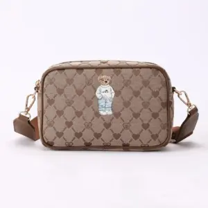 Signare Τσάντα Χιαστί Camera - B-Loved Bear Beige
