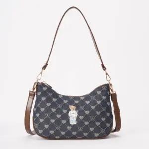 Signare Τσάντα Ώμου Baguette - B-Loved Bear Denim