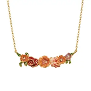 Fable Κολιέ Choker Eve Floral Gold
