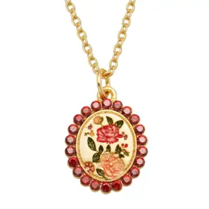 Fable Κολιέ Eve Floral Gold